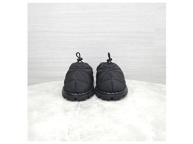 Prada Mules Pantofole Imbottite in Nylon Matelassé - vista 2