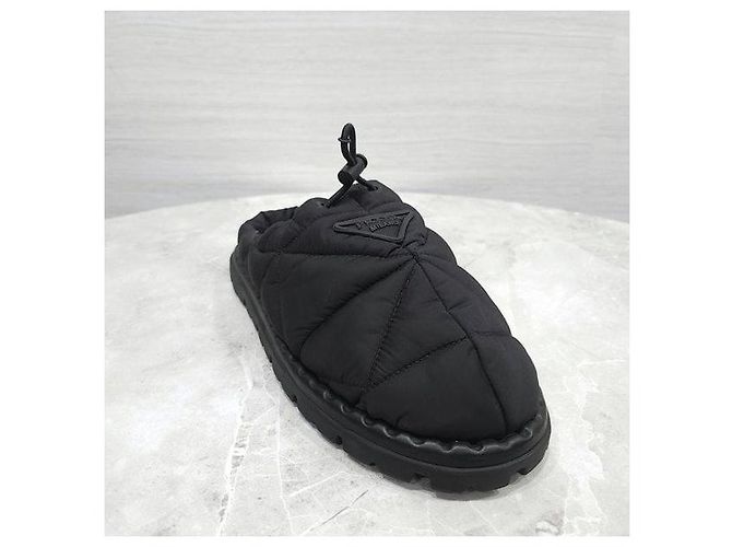 Prada Mules Pantofole Imbottite in Nylon Matelassé - vista 5