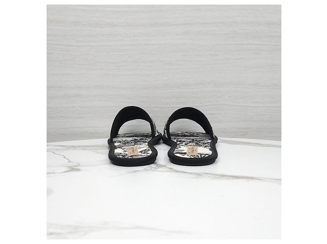 Dior Pantofole slide in cotone con ricamo zodiacale - vista 10