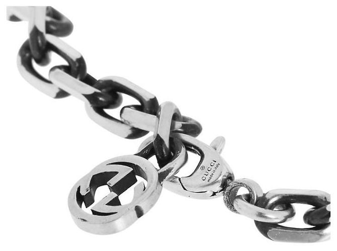 Gucci Collar Interlocking Silver stamp: No: - vista 3