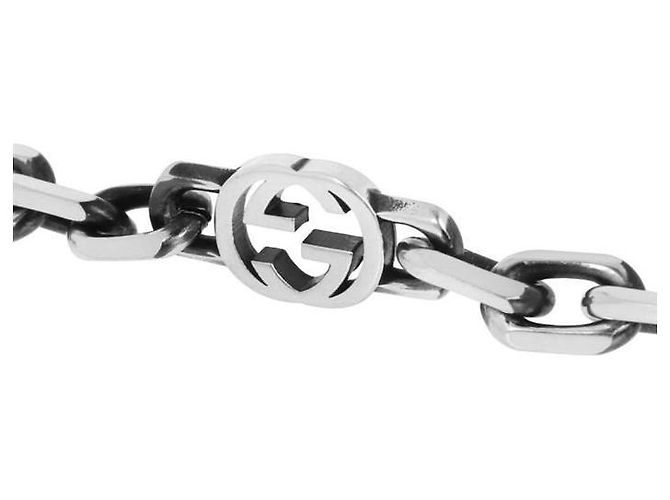 Gucci Collar Interlocking Silver stamp: No: - vista 4