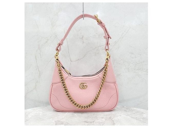 Gucci Borsa a tracolla piccola in pelle Aphrodite Rosa - vista 4