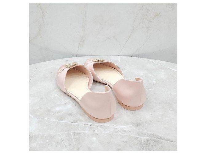 Chanel Ballerine piatte in seta rosa - vista 11