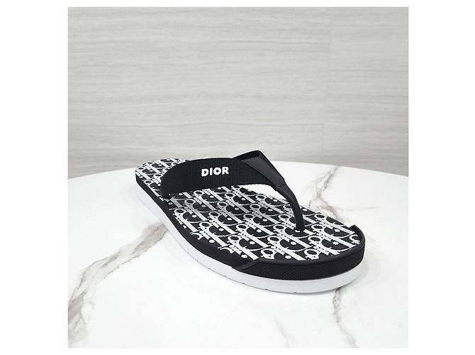 Dior Sandali Ciabatte Oblique Jacquard Alpha Thong - vista 13