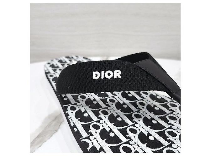 Dior Sandali Ciabatte Oblique Jacquard Alpha Thong - vista 7