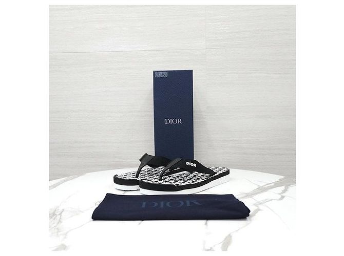 Dior Sandali Ciabatte Oblique Jacquard Alpha Thong - vista 8