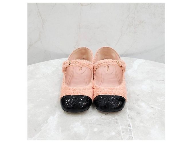 Chanel Scarpe basse Mary Jane in tweed - vista 10