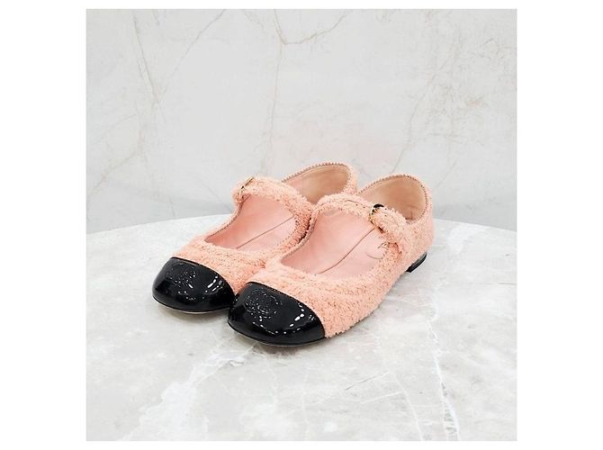 Chanel Scarpe basse Mary Jane in tweed - vista 9