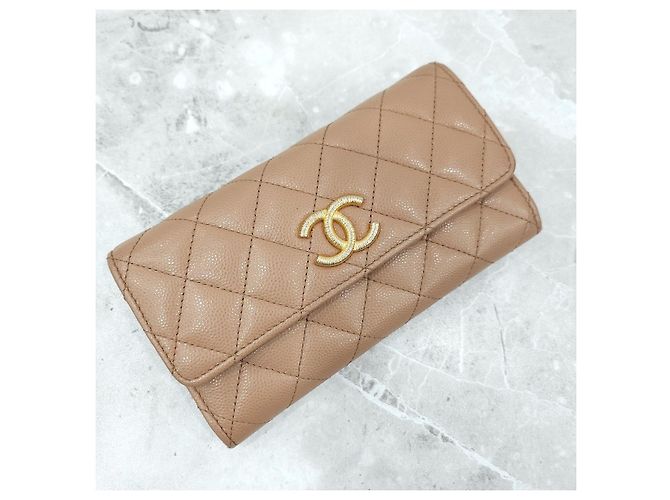 Chanel Portafoglio Caviar Flap Snap - vista 13