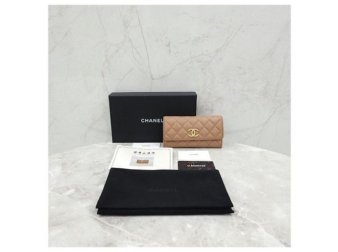Chanel Portafoglio Caviar Flap Snap - vista 9