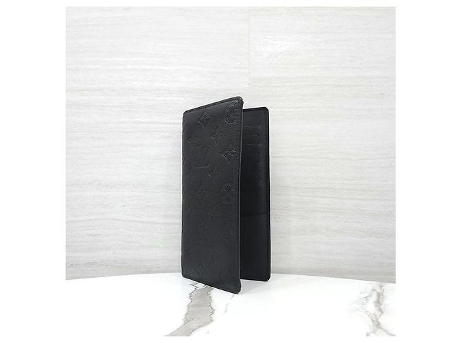 Louis Vuitton Shadow Braza Wallet Black Monogram Long Wallet - view 2