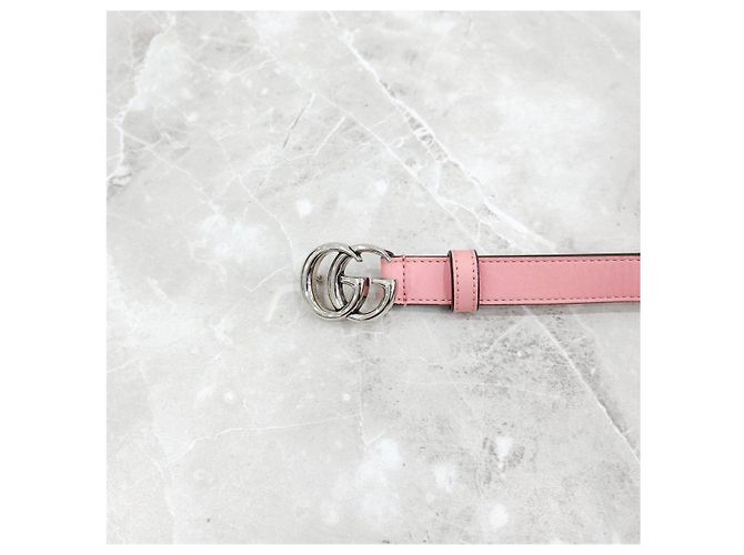 Gucci GG Marmont schmaler Gürtel Rosa - Ansicht 10