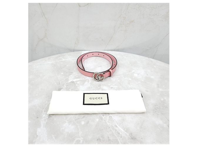 Gucci GG Marmont schmaler Gürtel Rosa - Ansicht 12