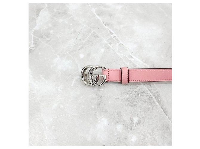 Gucci GG Marmont schmaler Gürtel Rosa - Ansicht 4