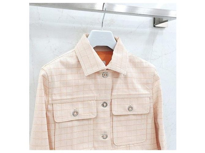 Hermès Tattercell Karojacke aus Baumwolle - Ansicht 3