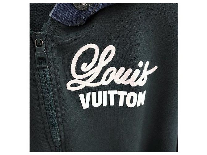 Louis Vuitton Giacca in denim ibrida con cappuccio - vista 4