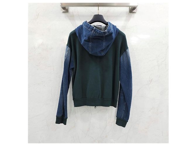 Louis Vuitton Giacca in denim ibrida con cappuccio - vista 7