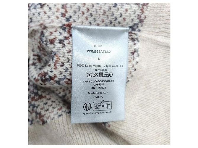Dior Beiger Oblique Jacquard Strickpullover - Ansicht 6