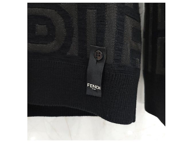 Fendi Logo Roma Strickpullover - Ansicht 11