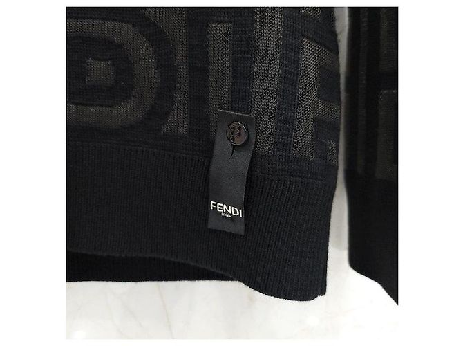 Fendi Logo Roma Strickpullover - Ansicht 3