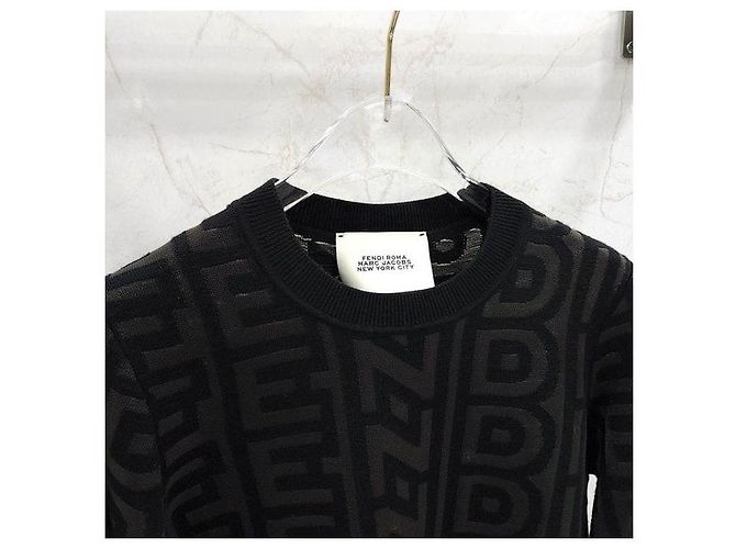 Fendi Logo Roma Strickpullover - Ansicht 4