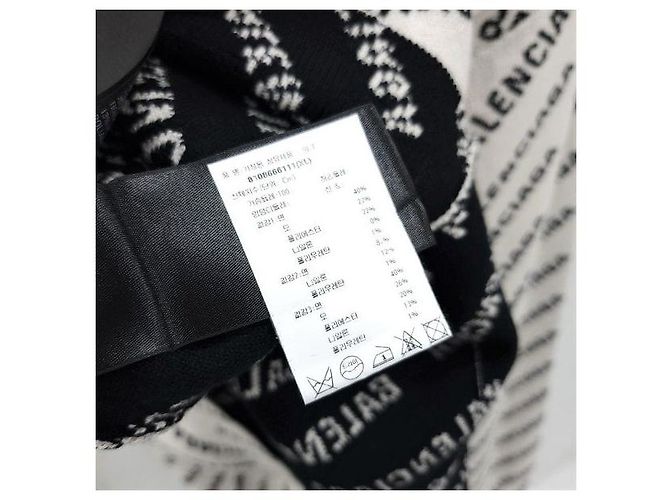 Balenciaga Multi-Logo Wool Round Knit XL - Ansicht 5