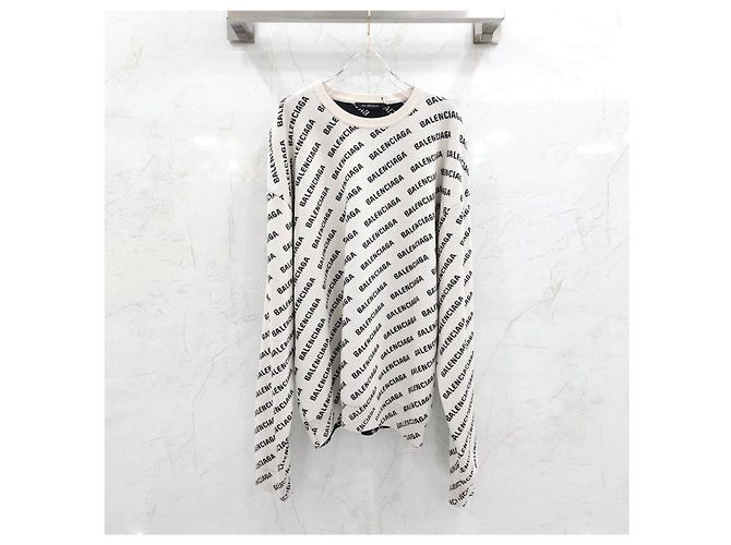 Balenciaga Multi-Logo Wool Round Knit XL - Ansicht 6