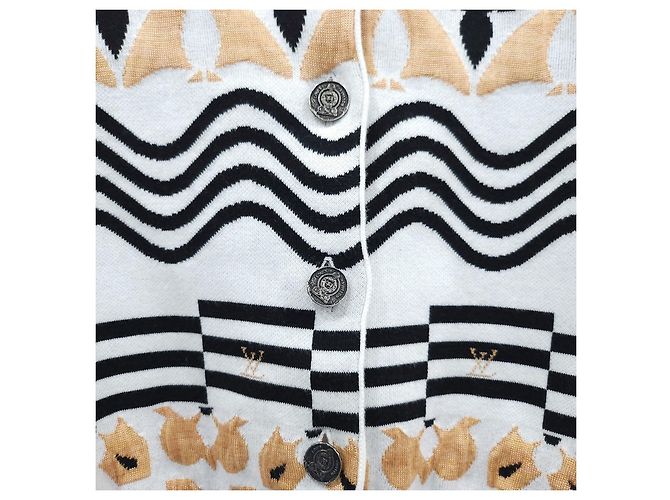 Louis Vuitton Monogram Jacquard Crop Cardigan XS - Ansicht 11