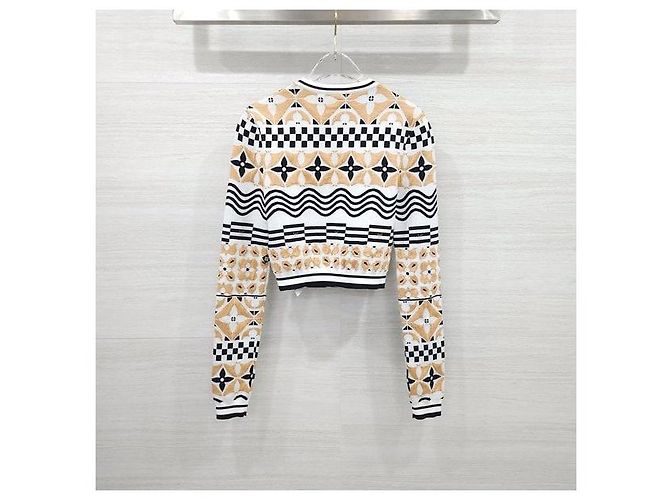 Louis Vuitton Monogram Jacquard Crop Cardigan XS - Ansicht 2