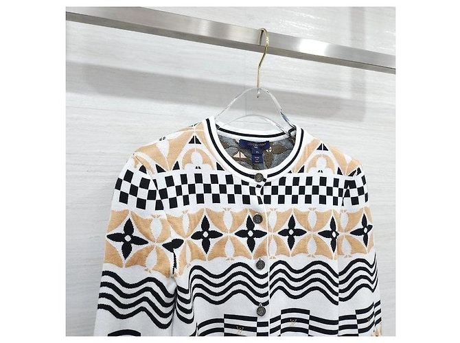 Louis Vuitton Monogram Jacquard Crop Cardigan XS - Ansicht 3