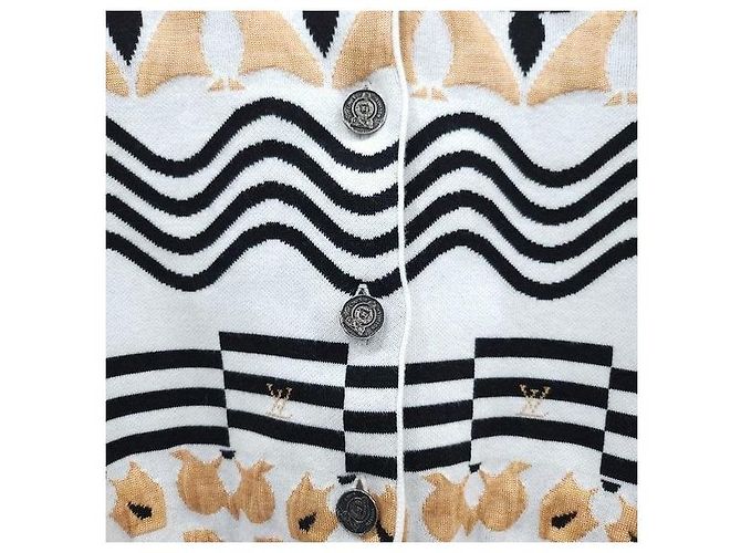 Louis Vuitton Monogram Jacquard Crop Cardigan XS - Ansicht 4