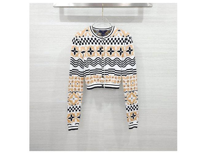 Louis Vuitton Monogram Jacquard Crop Cardigan XS - Ansicht 8