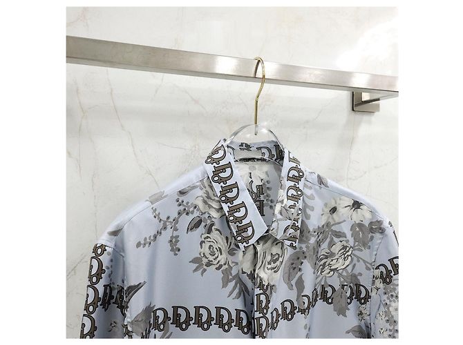 Dior Seidenschirt mit Logo-Muster - Ansicht 9