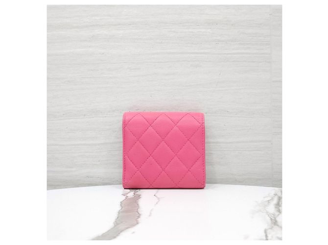 Chanel Classic Small Flap Snap Wallet Caviar Pink - Ansicht 12