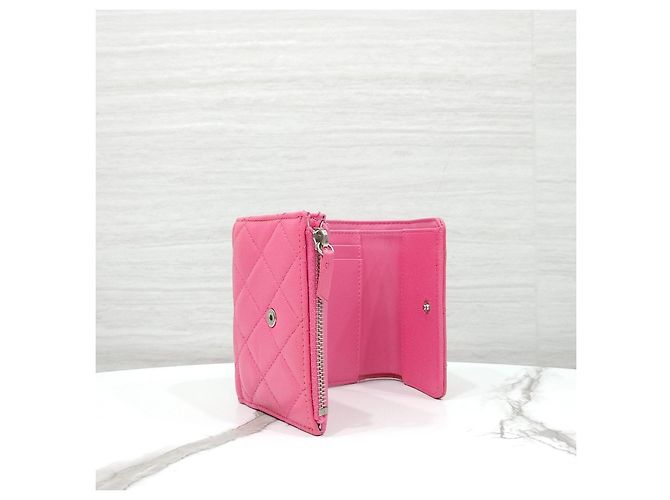 Chanel Classic Small Flap Snap Wallet Caviar Pink - Ansicht 15