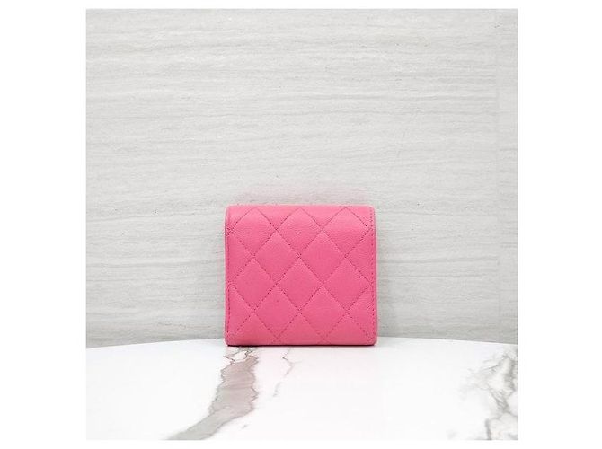 Chanel Classic Small Flap Snap Wallet Caviar Pink - Ansicht 3