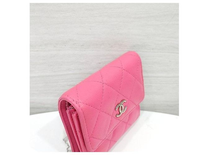 Chanel Classic Small Flap Snap Wallet Caviar Pink - Ansicht 4