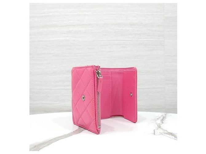 Chanel Classic Small Flap Snap Wallet Caviar Pink - Ansicht 6