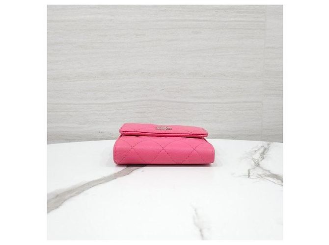 Chanel Classic Small Flap Snap Wallet Caviar Pink - Ansicht 8