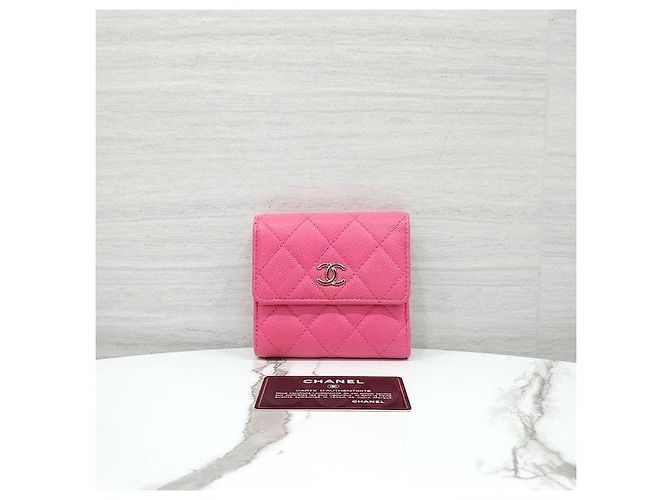Chanel Classic Small Flap Snap Wallet Caviar Pink - Ansicht 9