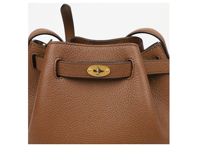 Mulberry Borsa a tracolla a secchiello Abbey in pelle grana classica Marrone - vista 3