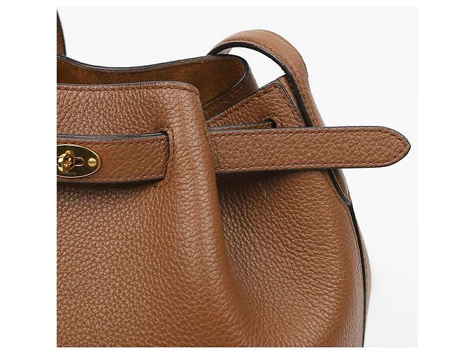Mulberry Borsa a tracolla a secchiello Abbey in pelle grana classica Marrone - vista 4