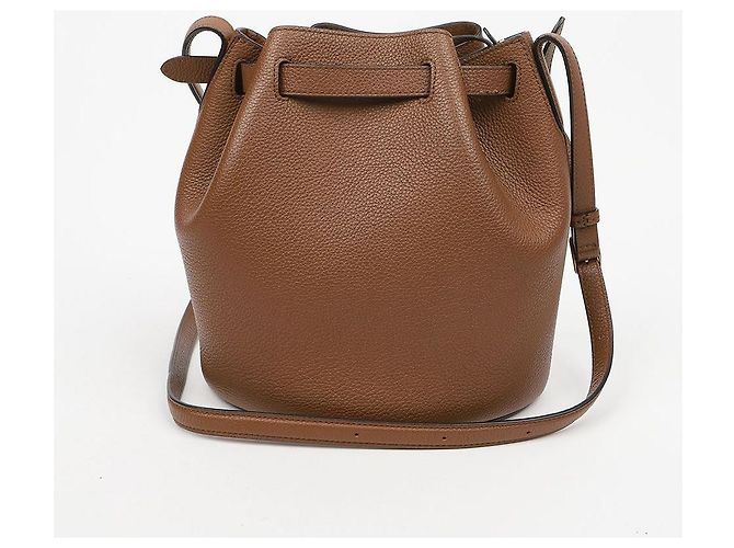 Mulberry Borsa a tracolla a secchiello Abbey in pelle grana classica Marrone - vista 6