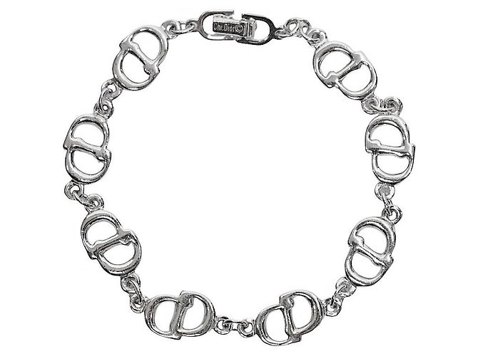 Bracciale Dior in metallo argentato - vista 2