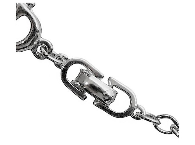 Bracciale Dior in metallo argentato - vista 3