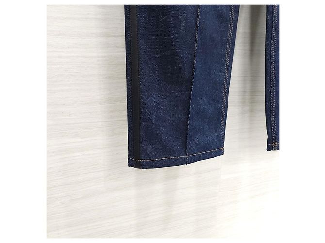 Hermès Denimhose mit Lammleder-Details - Ansicht 15
