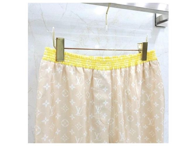 Louis Vuitton Pantalones Jogger de Seda Monograma - vista 3