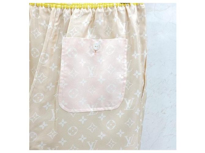 Louis Vuitton Pantalones Jogger de Seda Monograma - vista 4