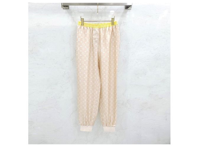 Louis Vuitton Pantalones Jogger de Seda Monograma - vista 8