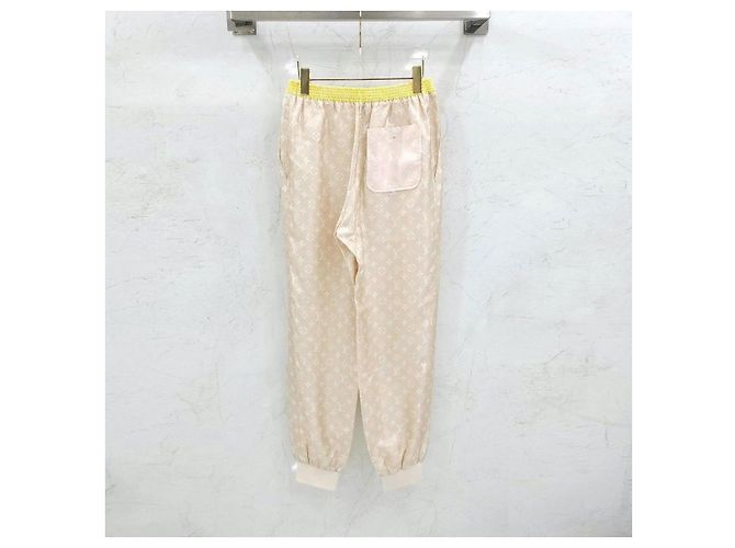 Louis Vuitton Pantalones Jogger de Seda Monograma - vista 9